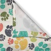 Ambesonne Dog Lover Long Kitchen Curtains, Hand Drawn Paw Print