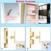 LOOTICH Brass Door Double Ball Tension Catches 42mm for Cabinet