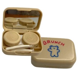 연못시장 휴대용 콘택트렌즈 보관 케이스 세트 3개 집게 여행용 안전한 Pond Market Portable Contact Lens Storage Case Set of 3 with Tongs for Safe Travel