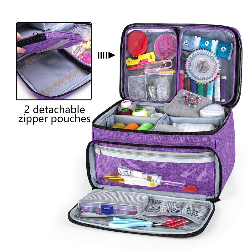 Luxja Sewing Accessories Bag, Sewing Kit Storage Bag, Yarn Bag