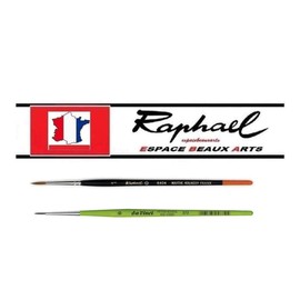 Raphael Brush Series 8404 Kolinsky Red Sand Size 1 and Da Vinci 373