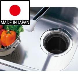 Belca SP-231BK Drainage Outlet Garbage Basket for Sinks, 135 Type, Diameter 5.3 x Height 5.1 inches (13.5 x 13 cm), Black, Made in Japan