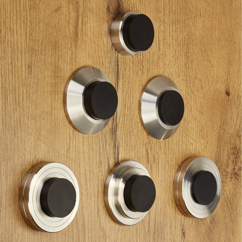 SOTECH Zeus Wall Door Stop Height 15.5 mm Real Stainless