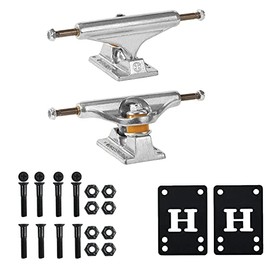 Independent Skateboard Trucks Std Stage 11 169 Raw(9.125")+Risers & Hardware Kit