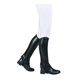 Saxon Syntovia Half Chaps, Black, Childs Large