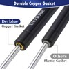 DerBlue 4-Pack 10inch 100N/25lb Gas Struts for Cabinets - Professional