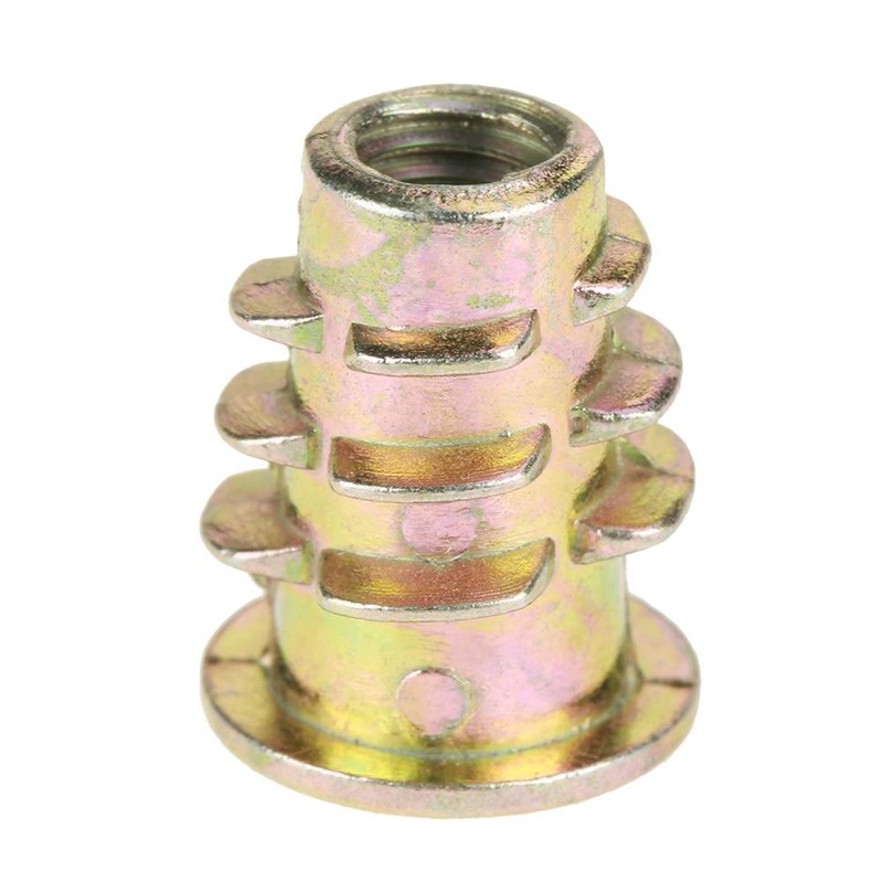 Haosie Threaded Inserts, 50PCS M5 Wood Insert, M5*13mm Insert Zinc