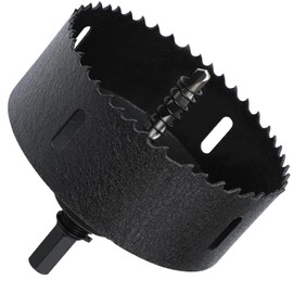 HSAWBIT HSS Bi-Metal 120mm Hole Saw, M42 Fast Cut Extra Cobalt Hole Cutter 45mm Cutting Depth, For Stainless Mild Sheet Wood Plastic Various Materials