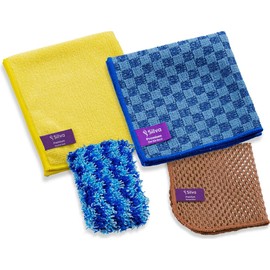 Silva - Microfibre cloths - Kitchen dish cloth - Window cloth - Durable all-purpose cleaning cloth - High absorption and microfibre technology