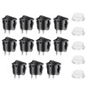 URAQT Round Rocker Switch, 11Pcs 2 Pin AC 10A/ 125V