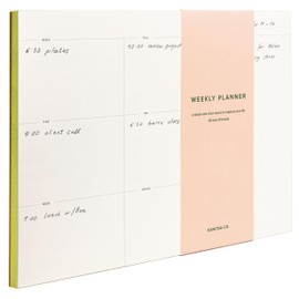 Daily & Weekly To Do List Notepad. Desk Pad for Work and Study (Lime, Weekly 11.7x8.3 inches)