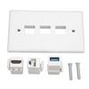 Dpofirs HDMI USB Outlet Wall Plate, Power Outlet with HD