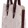 Women Lace Tote Vintage Solid Clear Bag Handbag with Off-White