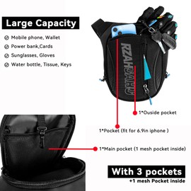 Drop Leg Bag for Men Women Motorcycle Leg Bags Tactical Fanny Pack Outdoor Thigh Bag Leg Harness Bag for Hiking Climbing Cycling Fishing Riding
