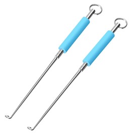 Qianxihu 2Pcs Fishing Hook Remover Stainless Steel Fish Hook Disgorger Fast Sea Fishing Unhooking Disgorger Portable Hook Detacher for Small and Large Fish