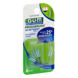 GUM Go-Betweens Proxabrush Refills Tight - 8 ct, ( Pack of 4 )