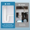iFealClear 1-1/2" Sink Drain P-Trap Pipe with Aluminum Nut, Flexible