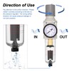 AIRZOE 1/4"NPT Air Filter Regulator Combo Piggyback,5 Micron Brass Element,