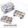 3Pcs Jewellery Storage Boxes, Bead Earring Clear Plastic Storage Boxes