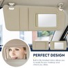 Right Passenger Side Sun Visor with Light Fit for Toyota