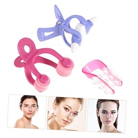 FRCOLOR 6pcs Nose Shaping Set Ergonomic Nose Roller Lifting Clips for Straightening Beauty Enhancement