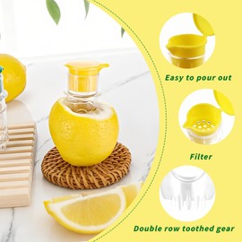 2 Stück Zitronenpresse, CIYIN Saftpresse Manuell Zitrone, Zitruspresse, Limettenpresse, Lemon Squeezer Hand Press, Tragbar Zitronenpresse Manuell