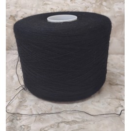 WOW 1 Cone 1.5 KG Wool Weaving Knitting Yarn Machine Knit NWT Black
