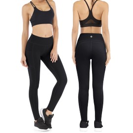 IUGA Fleece Lined Leggings Women Winter Warm High Waisted Fleece Leggings with Pockets Thermal Yoga Pants for Women