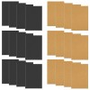 24 Pack A7Kraft Cover Notebooks Thick Blank Pages Softcover Mini