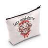 ZJXHPO Anime Cosmetic Bag let's Misbehave Makeup Bag With Zipper