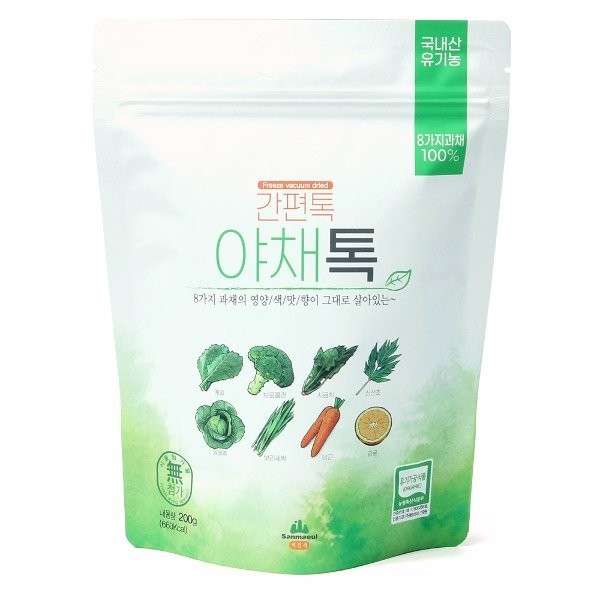 Organic Easy Vegetable Tok Pouch 600g Sanmaeul / 유기농 간편 야채톡 파우치600g산마을