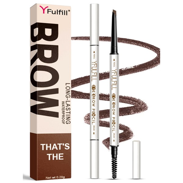 Yfulfill Soft Dark Brown Eyebrow Pencils for Women, Eye Brow