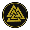 Valknut Triangles Circle Viking Patch Iron On Sew On Embroidered