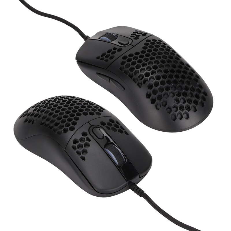 Mechanical Mouse RGB Backlight 6400DPI Ergonomic Honeycomb Usb Wired Gaming
