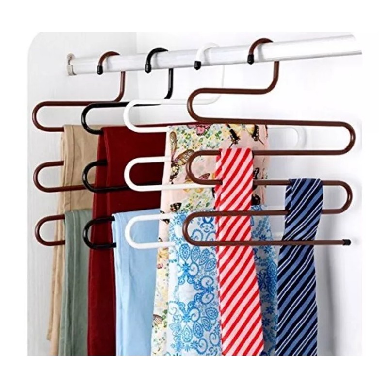 Clicmania Gancho Organizador Ropa Percha Pantalones Anti Deslizante