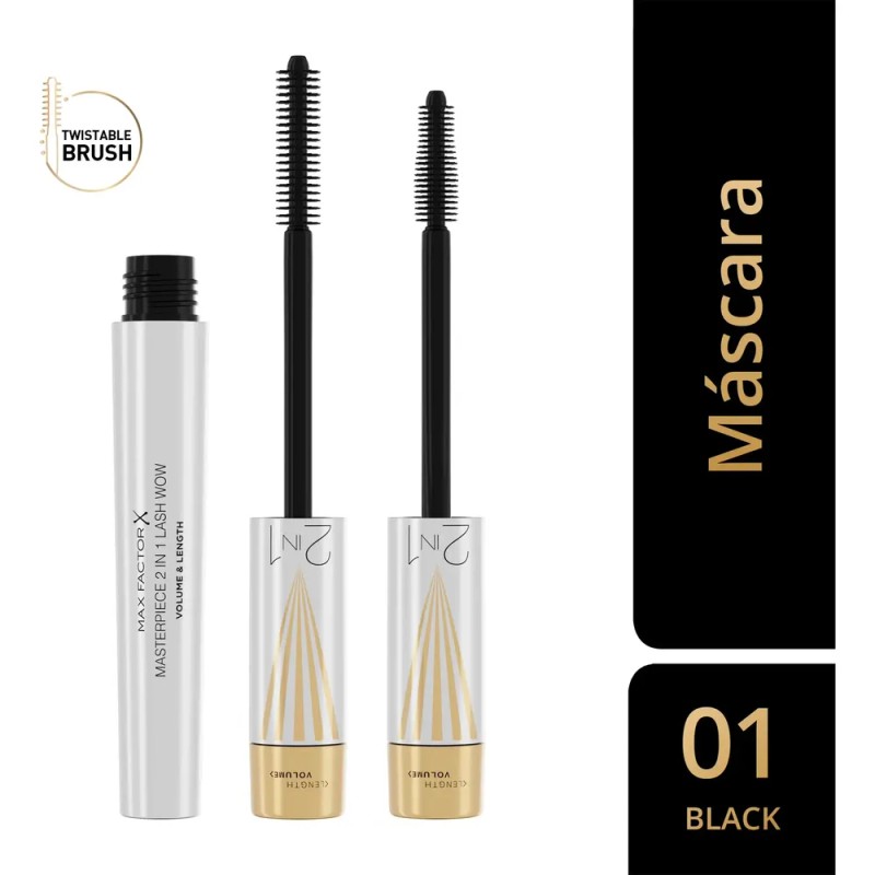 Máscara Max Factor Masterpiece 2 En 1 Lash Wow, Color