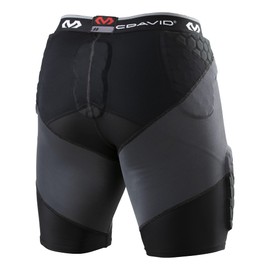McDavid Compression Padded Girdle Shorts. Pads on Hips, Thighs and Tailbone. Black