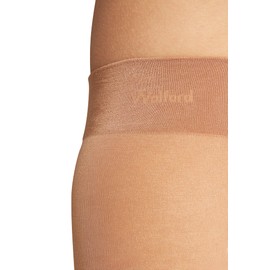 Wolford Women's Transparent Tights Pure Shimmer 40 Concealer Tigh, 40 Denier, Gobi, L