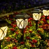 BYCRAY Juego de 6 luces solares para caminos de jardín,