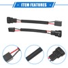 A ABSOPRO 2pcs 9006 Male to H7 Female Adapter Pigtail