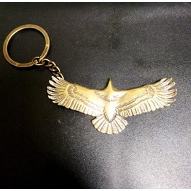 Kaimed Brass Pendant Key Chain Indian Necklace Amulet Ring Chain Craft Lucky Item Lucky Charm Eagle