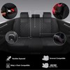 GEEYONTEK Premium Leather Car Seat Covers Full Set,Universal Fit for