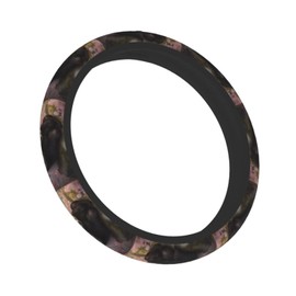 WZYWHJ Steering Wheel Cover - Protects and Decorates Your Car - Easy Installation - Suitable for Cars, SUVs, ATVs, and Trucks Lovely Pandas Prints