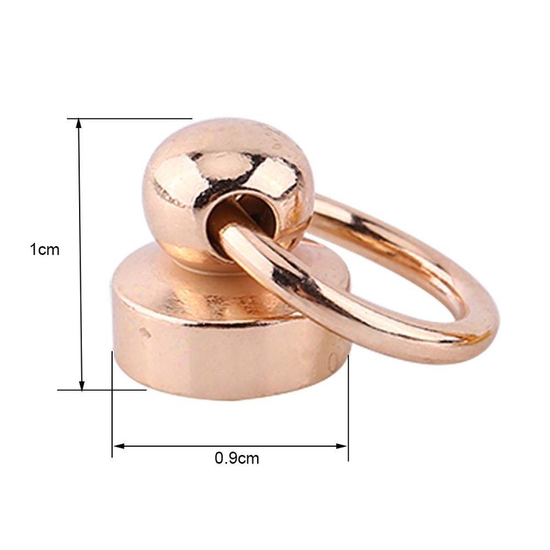 FTVOGUE 10pcs Craft Rivets Brass Studs Screw Back Round Head