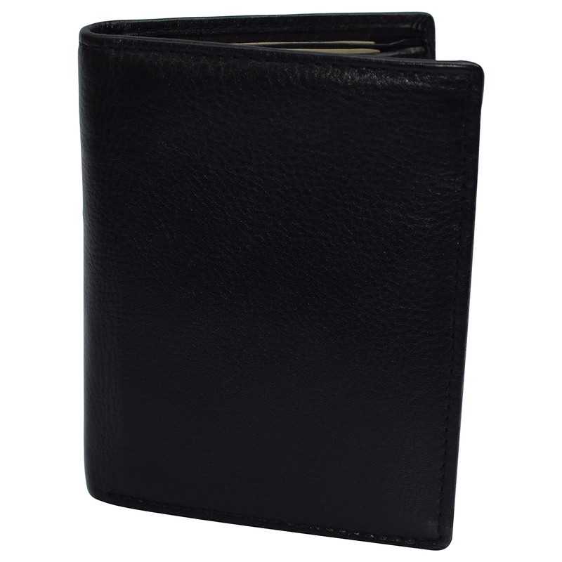 MARSHAL Genuine Leather RFID Signal Blocking Wallets For Men -