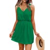 AI'MAGE Swimsuit Coverup for Women V Neck Sleeveless Green Beach