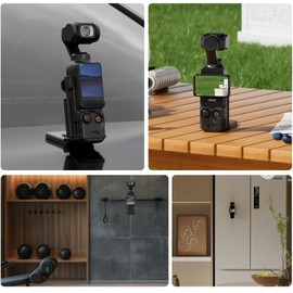 Pocket 3 Magnetic Mount Stand Compatible for DJI Osmo Pocket 3, 180°Multifunction Pocket Camera Fixed Expansion Parts Accessories Adapter Clamp Magnet Suction Case Holder on Desktop