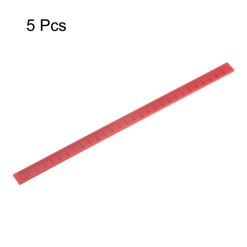 sourcing map 5pcs Whiteboard Magnetic Straight Ruler Metric Board Office