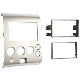 Metra 95-7406 Double DIN Installation Dash Kit for 2004-2007 Nissan Titan and 2004-2005 Nissan Armada -Silver