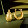 Cicy Bell 18K Gold Plated Chunky Hoop Earrings for Women